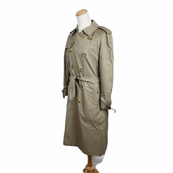 BURBERRY'S Classic Beige Trench Coat Plaid Liner - Picture 3 of 11